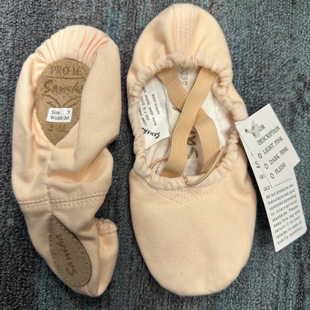 Sansha Light Pink Ballet Shoes